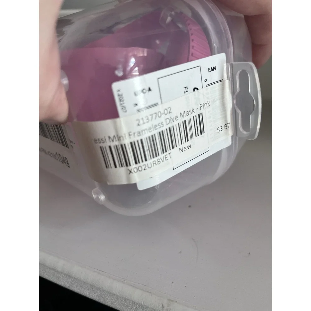 Cressi Kid's Scuba Mask - Mini Frameless Pink Youth Girls Snorkel Swim